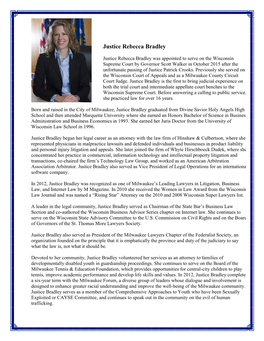 Justice Rebecca Bradley