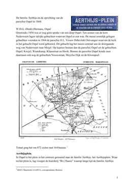 De Familie Aerthijs En De Oprichting Van De Parochie Ospel in 1864