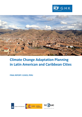 Climate Change Adaptation Planning in Latin American and Caribbean Cities