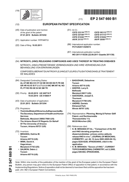 Nitroxyl (Hno) Releasing Compounds and Uses Thereof in Treating Diseases