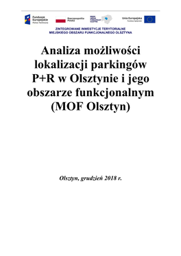 Analiza Lokalizacji Parkingów P&R