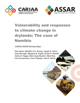 Vulnerability and Responses to Climate Change in Drylands: the Case of Namibia