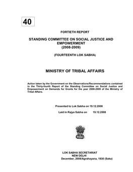 Ministry of Tribal Affairs