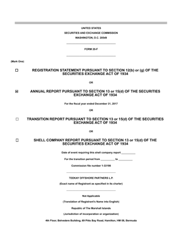 REGISTRATION STATEMENT PURSUANT to SECTION 12(B) Or (G) of the SECURITIES EXCHANGE ACT of 1934