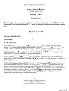 Southwest Border Initiative (Project Gunrunner)