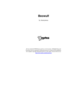 Beowulf (Prose Version)