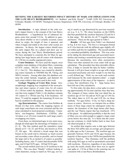 Revising the Earliest Recorded Impact History of Mars and Implications for the Late Heavy Bombardment