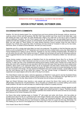 Devon Strut News, October 2006