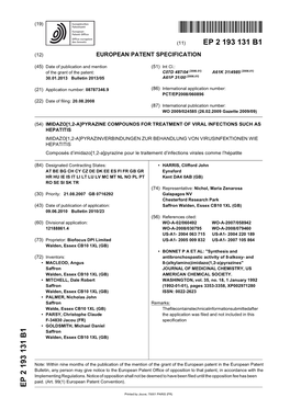 Imidazo[1,2-A]Pyrazine Compounds for Treatment