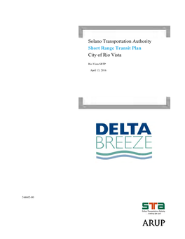 Solano Transportation Authority Short Range Transit Plan City of Rio Vista