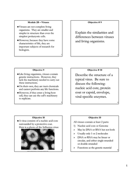 Explain the Similarities and Differences Between Viruses and Living