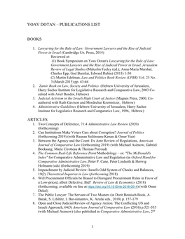 Publication List