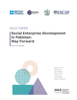 Social Enterprise Development in Pakistan Way Forward (1).Pdf