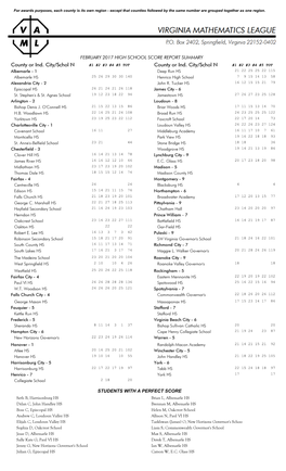 Virginia Mathematics League