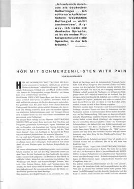 Hör Mit Schmerzen/Listen with Pain Von Klausmaeck