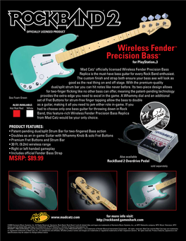 Wireless Fender™ Precision Bass™