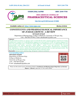 Pharmaceutical Sciences