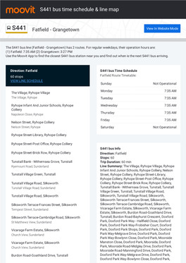 S441 Bus Time Schedule & Line Route