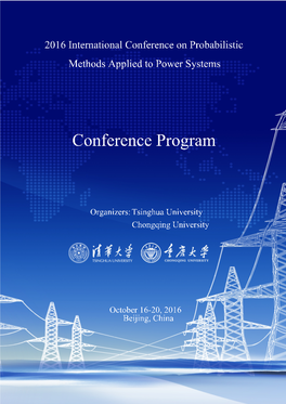 PMAPS 2016 Conference Program