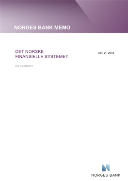 Det Norske Finansielle Systemet