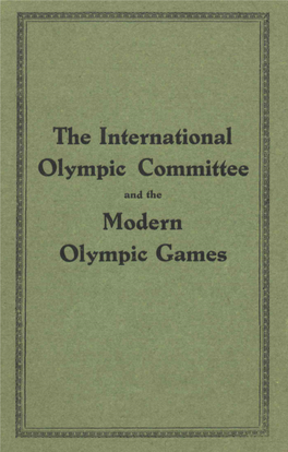 Olympic Charter 1933