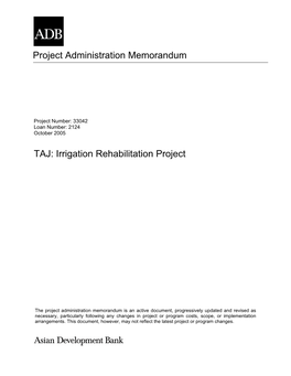 Project Administration Memorandum