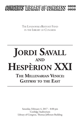 Jordi Savall Hespèrion