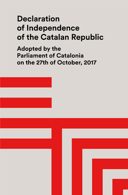 Declaration of Independence of the Catalan Republic