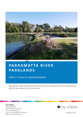 Draft for Exhibition PARRAMATTA RIVER PARKLANDS