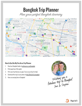Bangkok Trip Planner – a My Five Acres Travel Guide