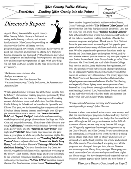 Director's Report