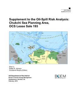 Chukchi Sea Planning Area, OCS Lease Sale 193