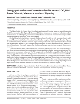 Lower Paleozoic, Moxa Arch, Southwest Wyoming