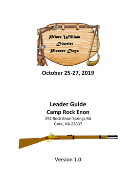 PWD Fall Camporee 2019 Leaders Guide V1
