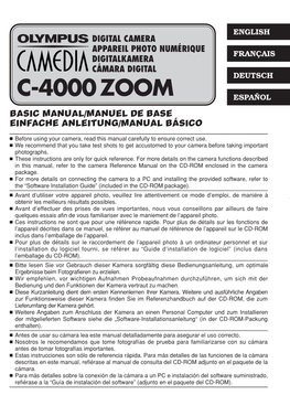 C-4000 Zoom Basic Manual