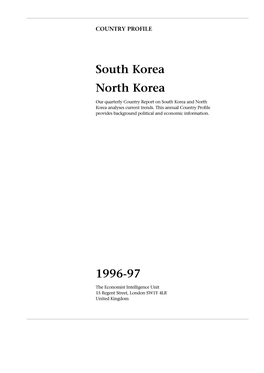 South Korea North Korea 1996-97