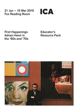 ICA Educator's Resource Pack Adrian Henri.Pdf