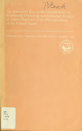 Commonly Occurrir Nt Gene of Algae Observed in of the United States T P.NOG» V R It %
