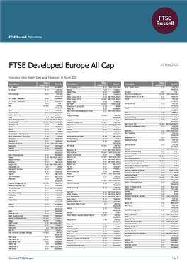 FTSE Publications