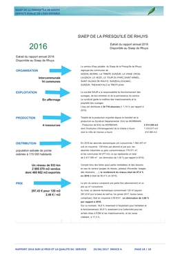 La Feuille D'information Sur L'eau Potable