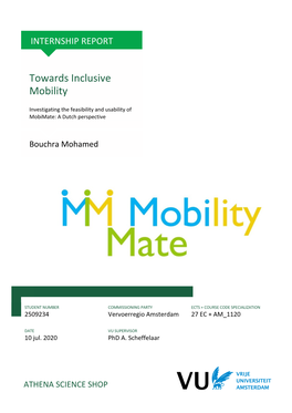Towards Inclusive Mobility