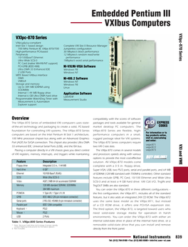 Embedded Pentium III Vxibus Computers