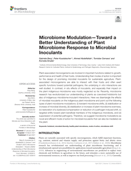 Microbiome Modulation—Toward a Better Understanding of Plant Microbiome Response to Microbial Inoculants