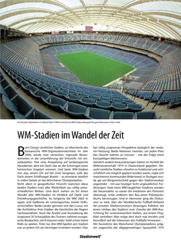 WM-Stadien Im Wandel Der Zeit