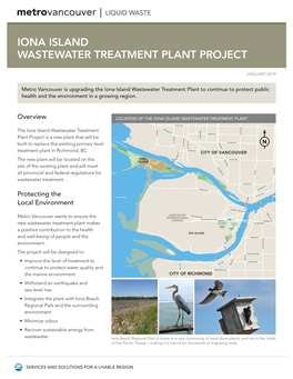 Iona Island Wastewater Treatment Plant Project