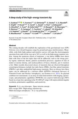 A Deep Study of the High–Energy Transient Sky