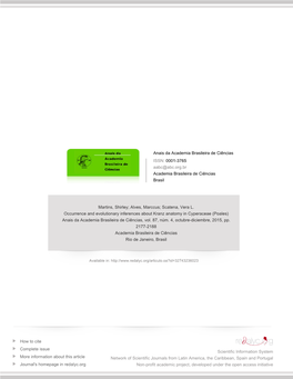 Redalyc.Occurrence and Evolutionary Inferences About Kranz Anatomy In