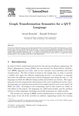 Graph Transformation Semantics for a QVT Language