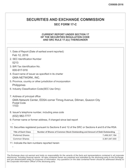 Clarification of News Reports References: SRC Rule 17 (SEC Form 17-C) and Section 4.4 of the Revised Disclosure Rules