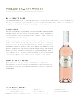 Chardonnay 018 Estate Rosé Ch 2018 Es